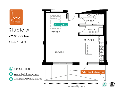 a floor plan of studio a